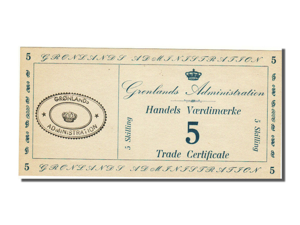 Greenland, 5 Skilling, 1942, KM #M9, UNC(65-70)