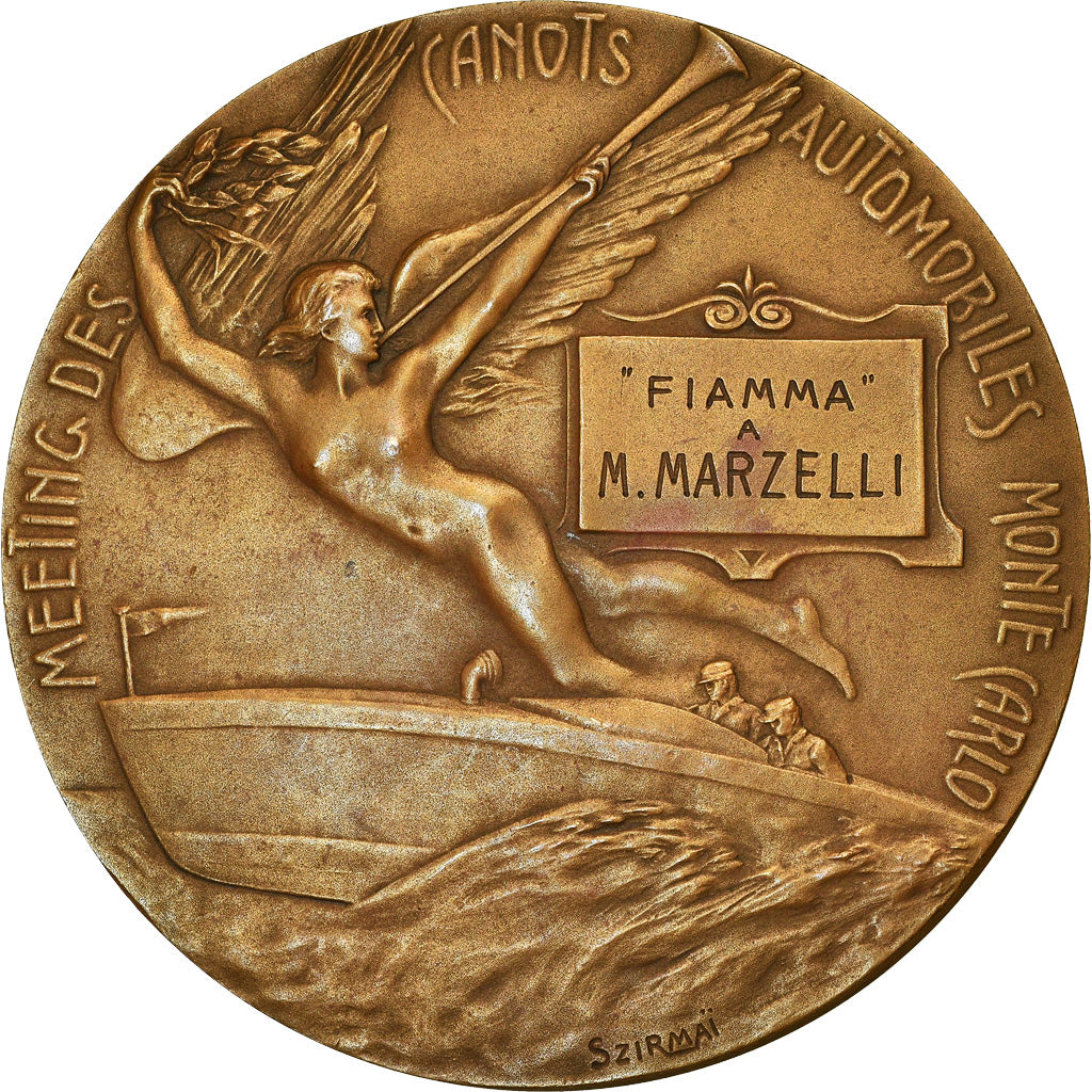 Monaco, Medal, Meeting des Canots Automobiles de Monte-Carlo, 1913, Szirmaï