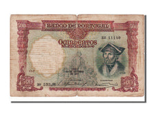 Biljet, Portugal, 500 Escudos, 1942, TB+