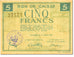 Billete, 5 Francs, 1940, Francia, UNC