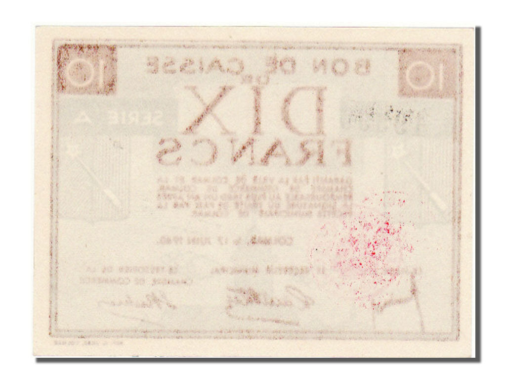 Geldschein, Frankreich, 10 Francs, 1940, UNZ