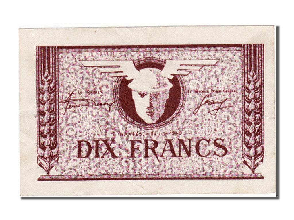 Banknote, 10 Francs, 1940, France, AU(55-58)
