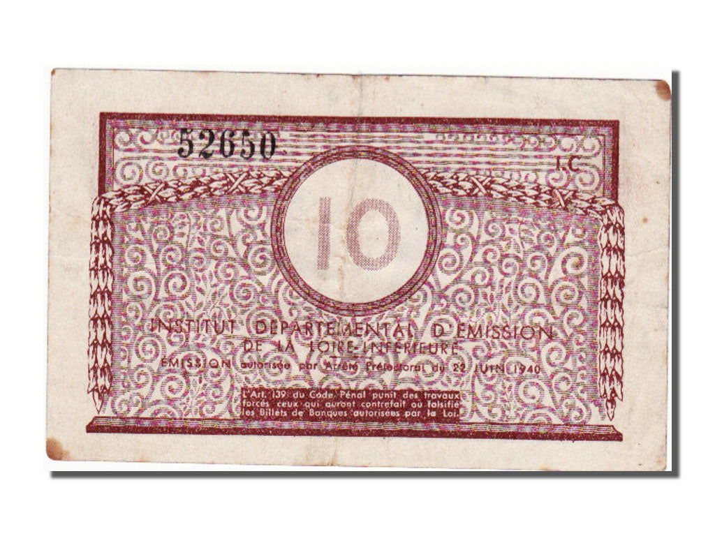 Loire-Inférieure, 10 Francs, 1940