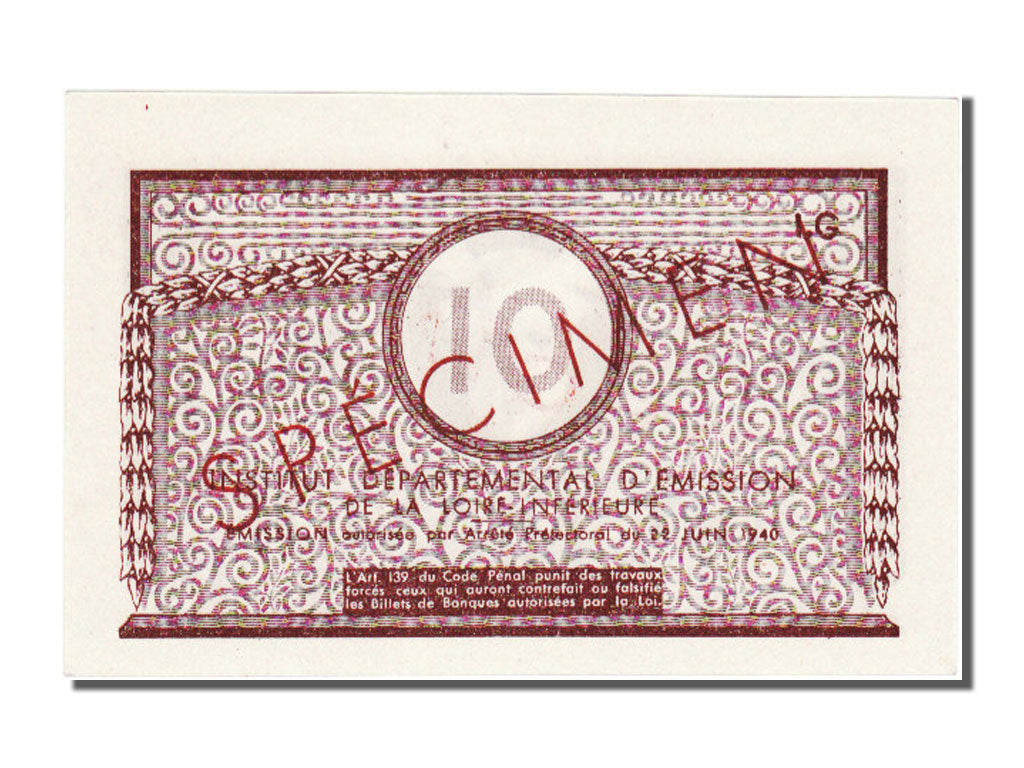 Banknote, 10 Francs, 1940, France, UNC(65-70)