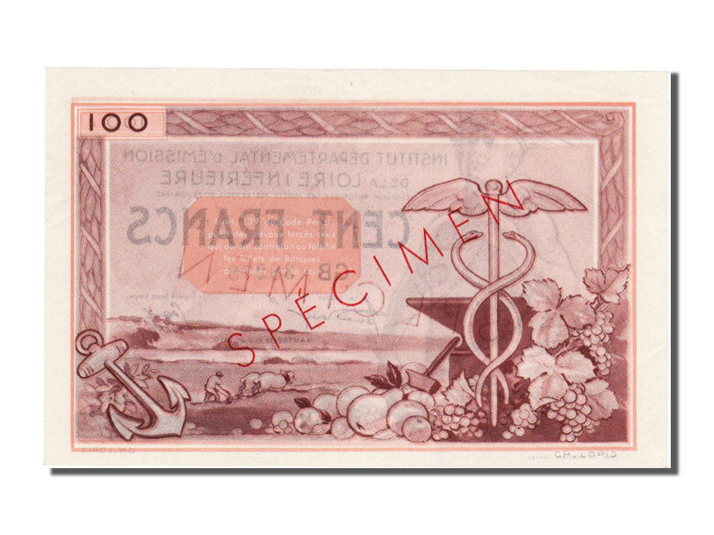 Banknote, 100 Francs, 1940, France, UNC(65-70)