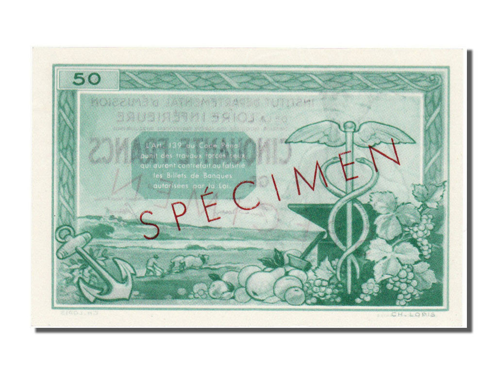 Banknote, 50 Francs, 1940, France, UNC(65-70)