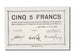 Biljet, 5 Francs, 1940, Frankrijk, NIEUW