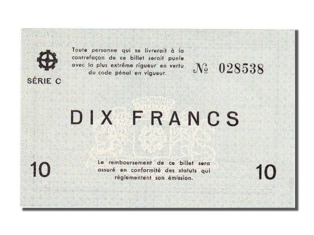 Biljet, 10 Francs, 1940, Frankrijk, NIEUW