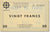 Biljet, 20 Francs, 1940, Frankrijk, NIEUW