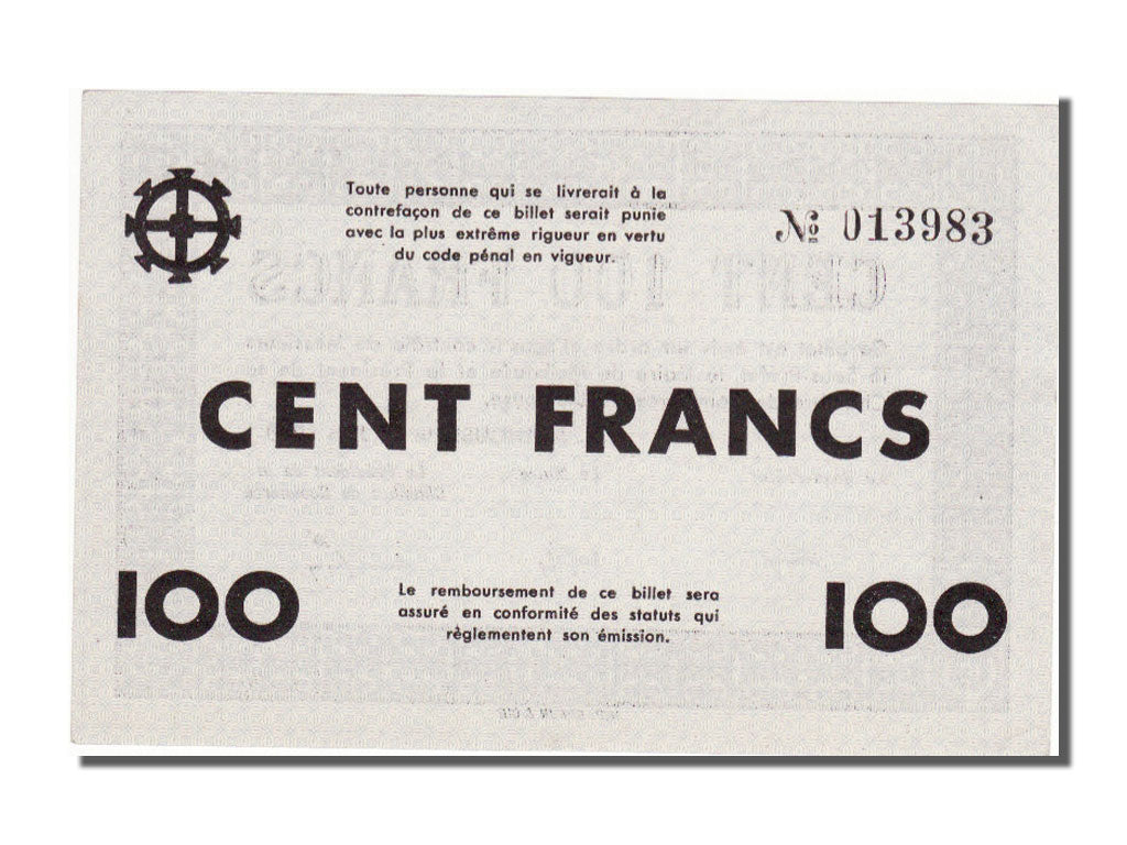 FRANCE, 100 Francs, 100 Francs, 1940, 1940-06-17, UNC(65-70)