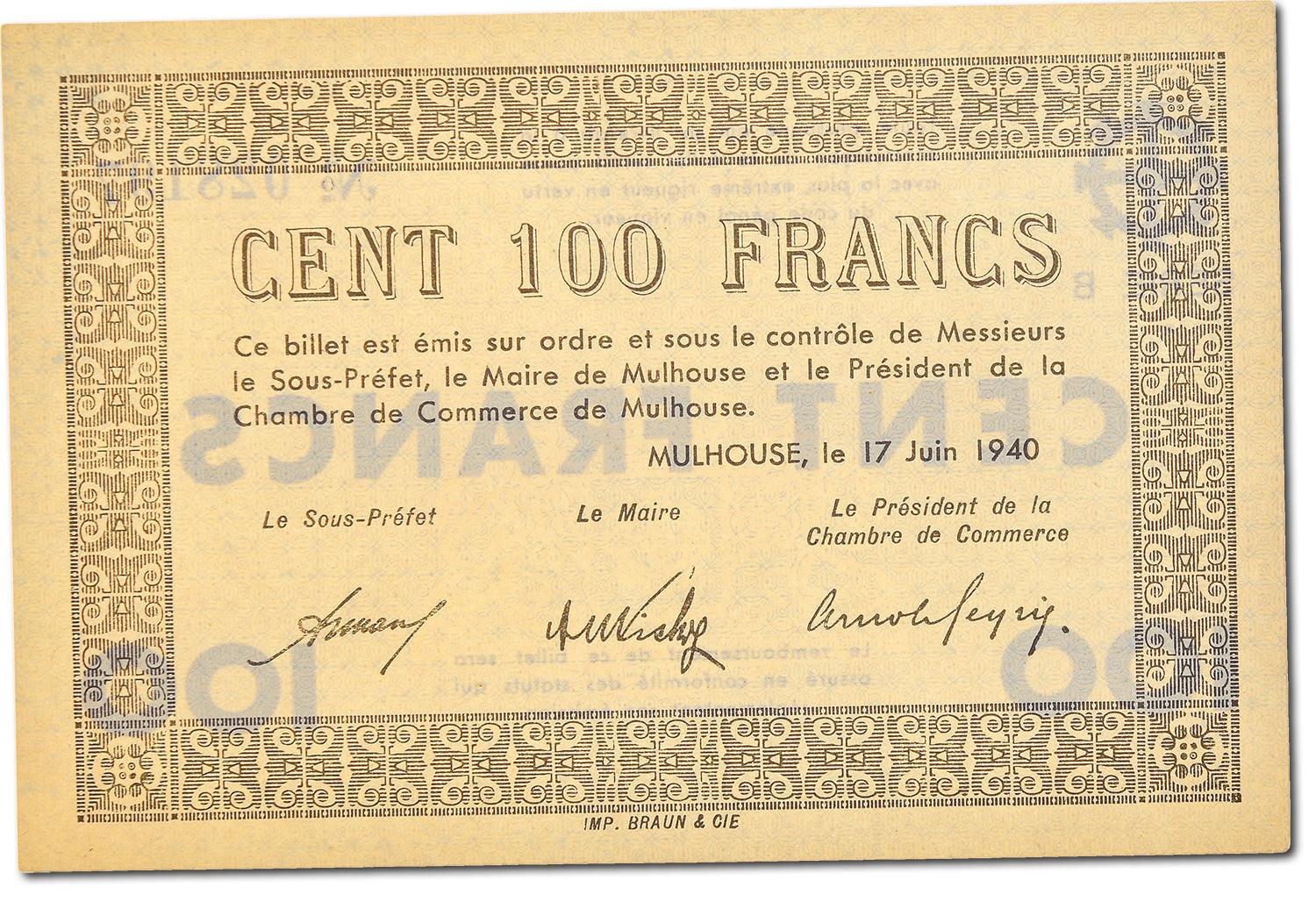 Banknote, 100 Francs, 1940, France, UNC(65-70)