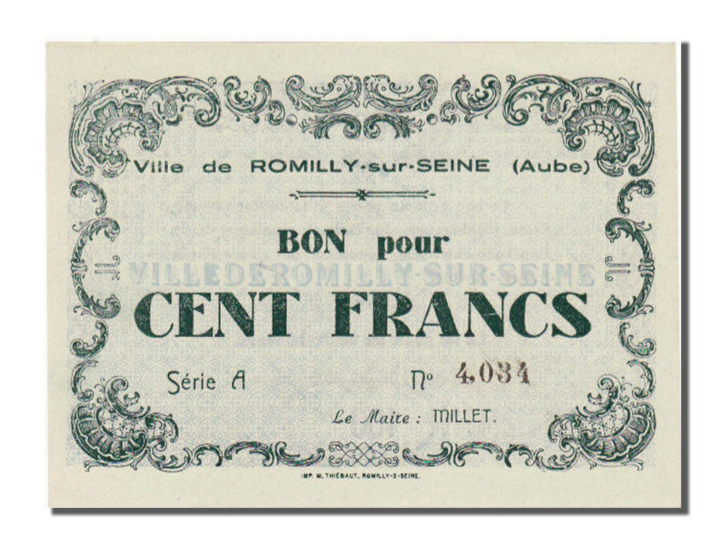 Banknote, 100 Francs, 1940, France, UNC(65-70)