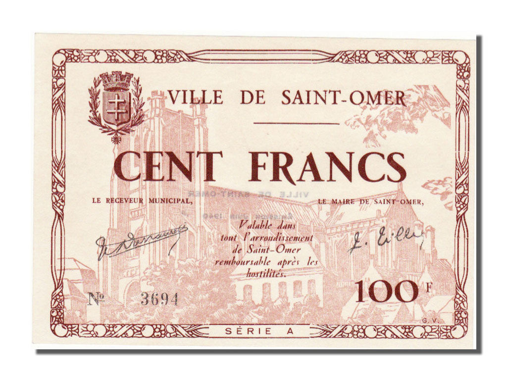 Biljet, 100 Francs, 1940, Frankrijk, NIEUW