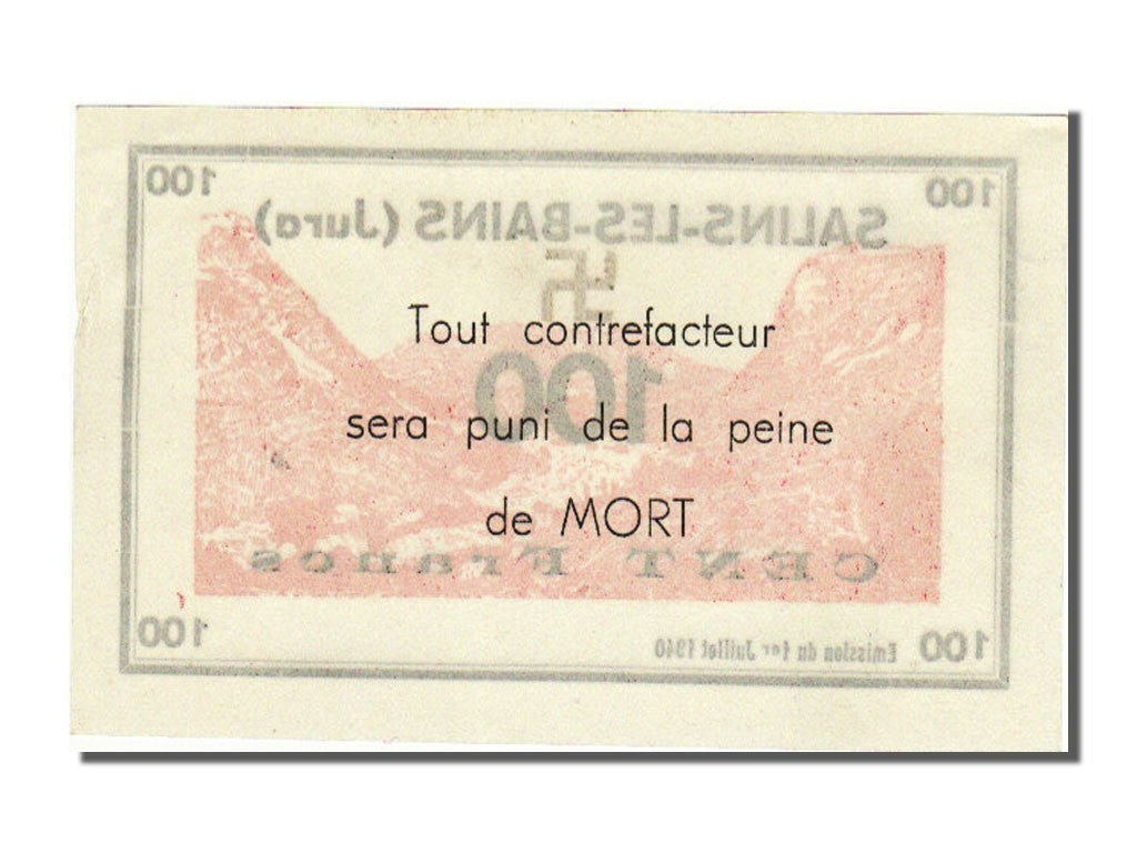 FRANCE, 100 Francs, 100 Francs, 1940, 1940-07-01, UNC(65-70)
