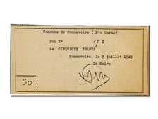 FRANCE, 50 Francs, 50 Francs, 1940, 1940-07-03, UNC(65-70)