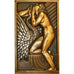France, Medal, Art Déco, Leda et le Cygne, Lavrillier, MS(60-62), Bronze