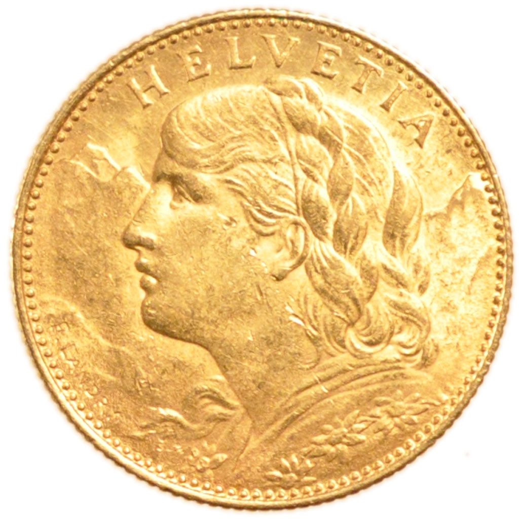 Svizzera, 10 Francs, 1913, Bern, SPL-, Oro