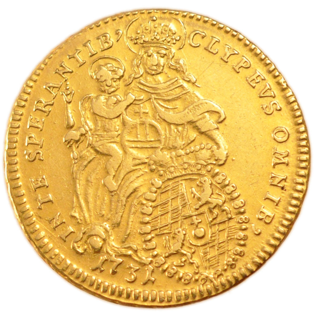 Stati tedeschi, BAVARIA, Karl Albrecht, Carolin, 1731, Munich, BB+, Oro