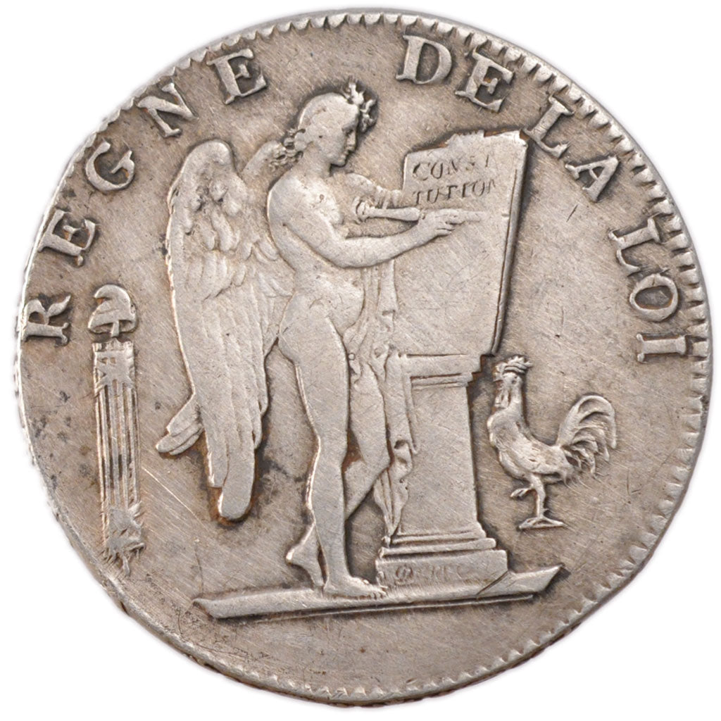 FRANCE, Ecu de 6 Livres, Rouen, AU(50-53), Silver, Gadoury #60, 29.20