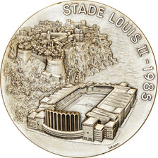 Monaco, Médaille, Stade Louis II, Inauguration par le Prince Rainier III, 1985