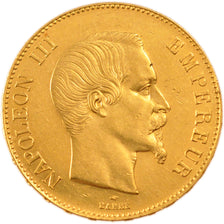 FRANCE, Napoléon III, 100 Francs, 1858, Paris, AU(55-58), Gold, Gadoury #1135, 3