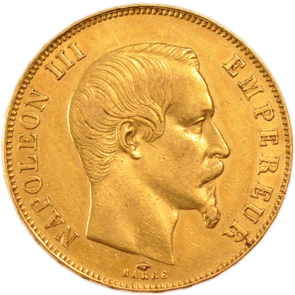 FRANCE, Napoléon III, 50 Francs, 1857, Paris, EF(40-45), Gold, Gadoury #1111, 1.