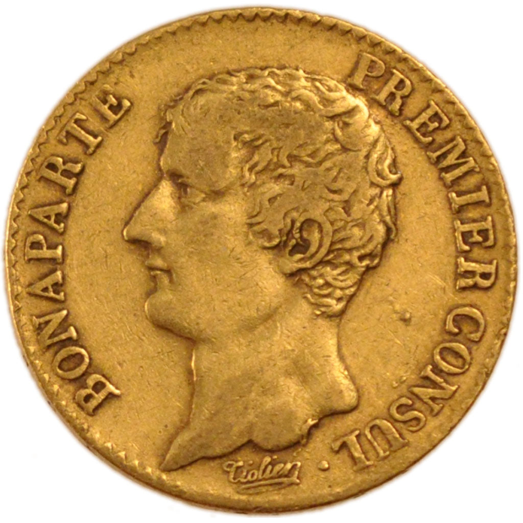 FRANCE, Napoléon I, 20 Francs, 1803, Paris, EF(40-45), Gold, Gadoury #1020, 6.40