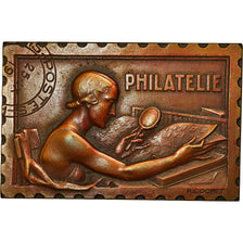 Mónaco, medalla, Union Philatélique Monégasque, 1946, Cochet, MBC+, Bronce