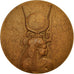 France, Medal, Unesco-Philae, Pharaon, 1975, Leognany, AU(50-53), Bronze