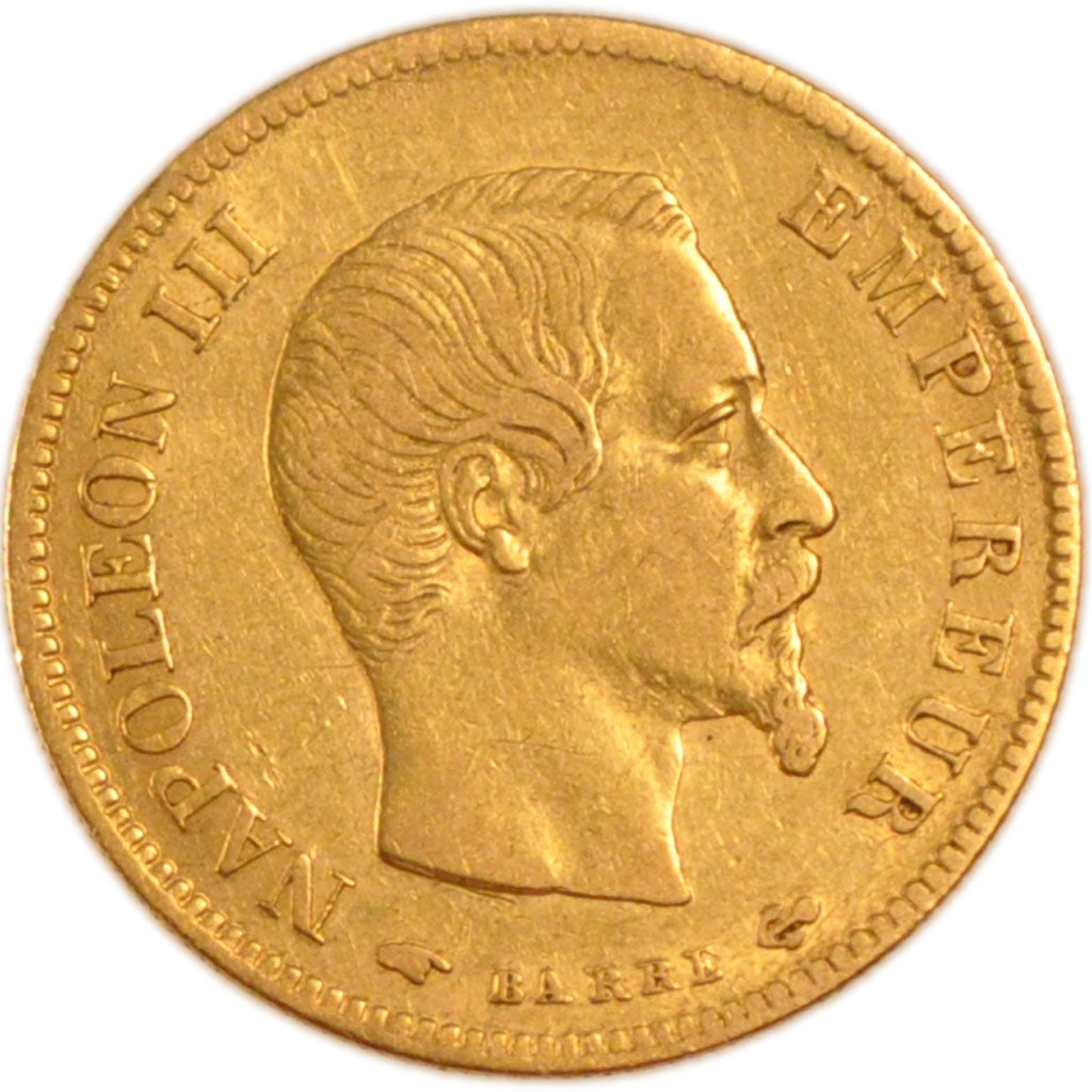 FRANCE, Napoléon III, 10 Francs, 1856, Paris, EF(40-45), Gold, Gadoury #1014, 3.