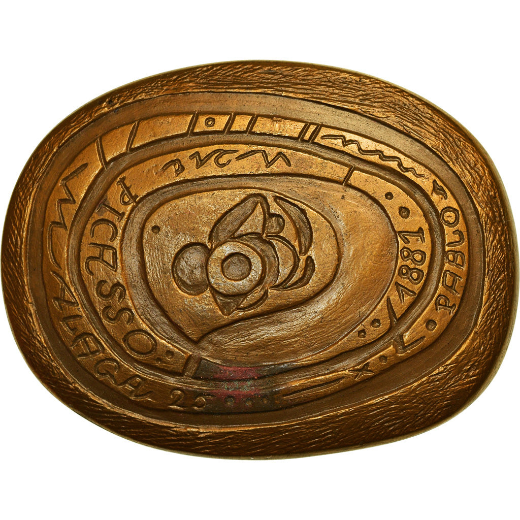 France, Médaille, Peinture, Pablo Picasso, UNESCO, 1981, TTB+, Bronze