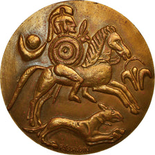 France, Medal, Unesco, Sauvegarde des Monuments de Carthage, 1976, Tschudin