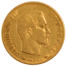 FRANCE, Napoléon III, 10 Francs, 1859, Paris, KM #784.3, VF(30-35), Gold, Gadour