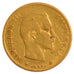 FRANCE, Napoléon III, 10 Francs, 1859, Strasbourg, VF(30-35), Gold, Gadoury #...