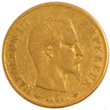 FRANCE, Napoléon III, 10 Francs, 1860, Paris, KM #784.3, VF(30-35), Gold, Gadour