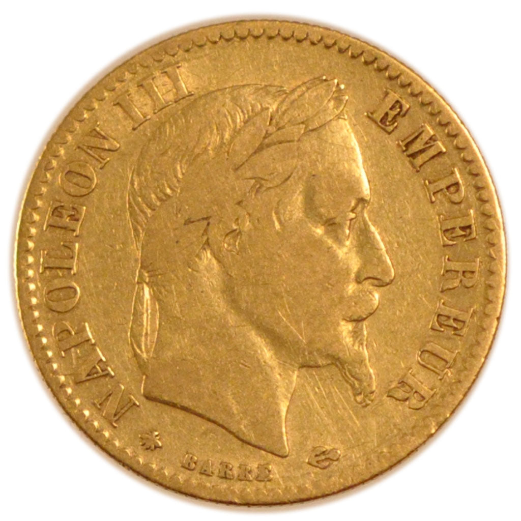 10 Francs Or Napoléon III Tête Laurée