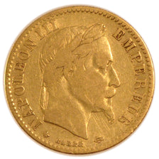 10 Francs Or Napoléon III Tête Laurée