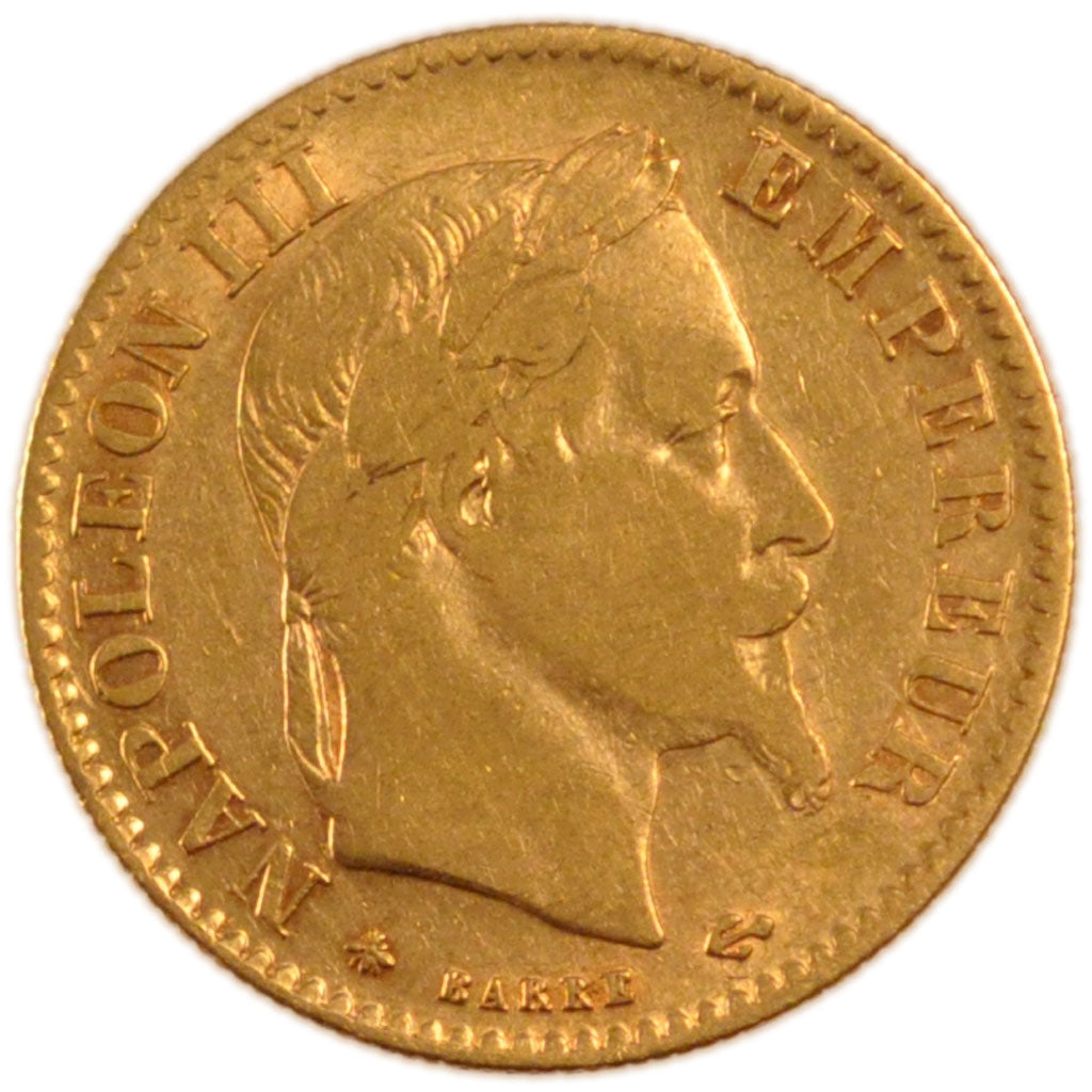 FRANCE, Napoléon III, 10 Francs, 1862, Paris, VF(30-35), Gold, Gadoury #1015, 3.