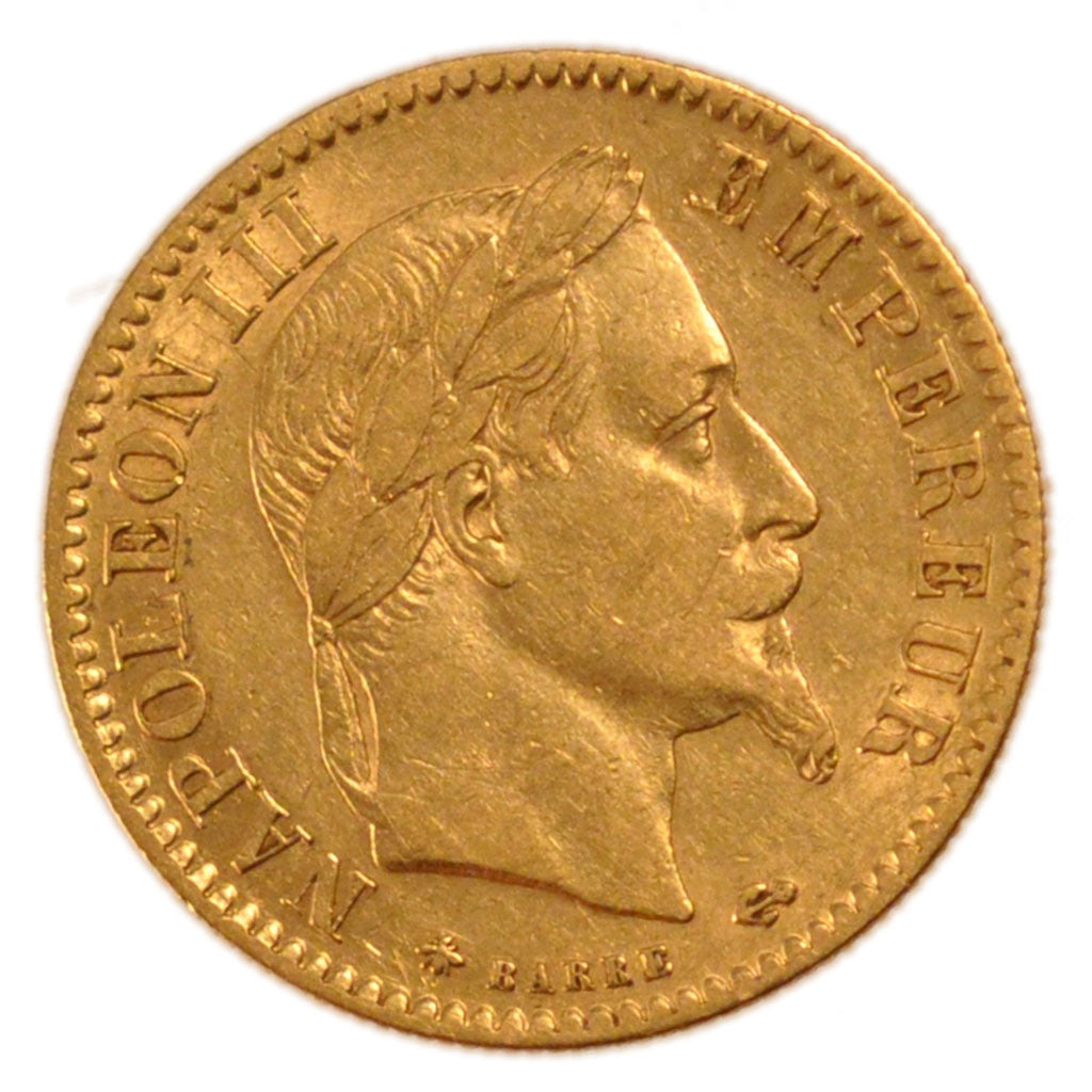 10 Francs Or Napoléon III Tête Laurée