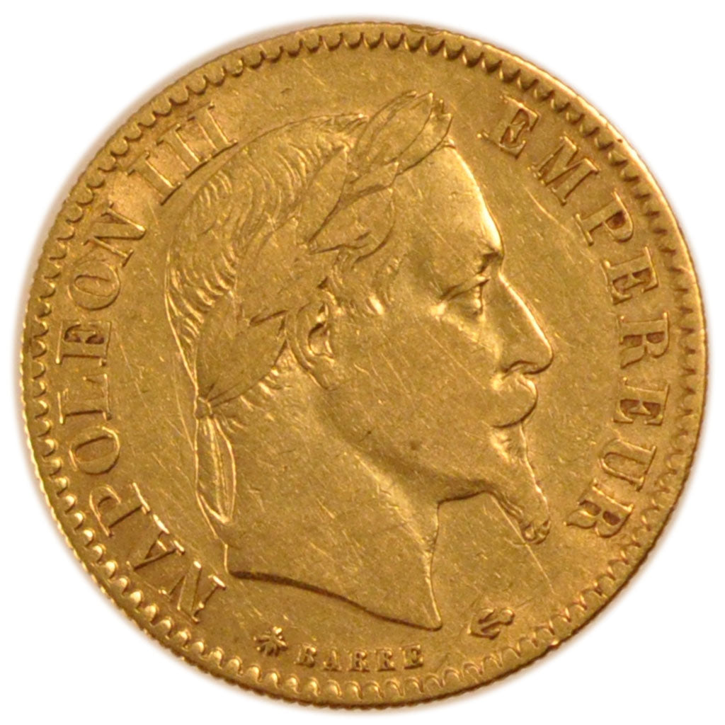 10 Francs Or Napoléon III Tête Laurée