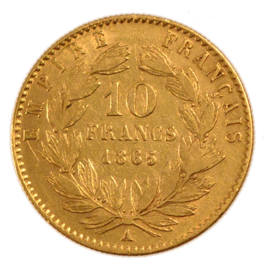 10 Francs Or Napoléon III Tête Laurée