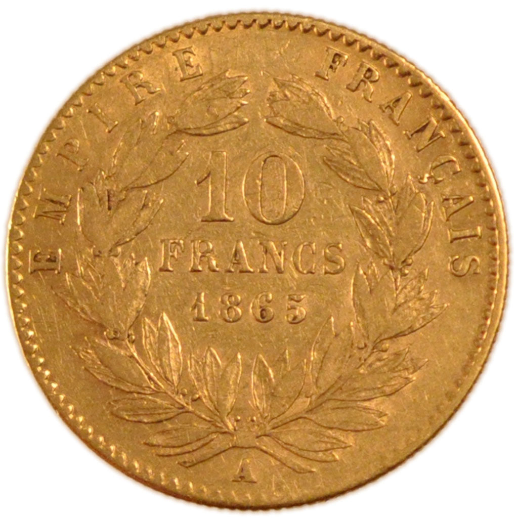 10 Francs Or Napoléon III Tête Laurée