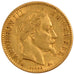 FRANCE, Napoléon III, 10 Francs, 1867, Strasbourg, KM #800.2, AU(50-53), Gold, G