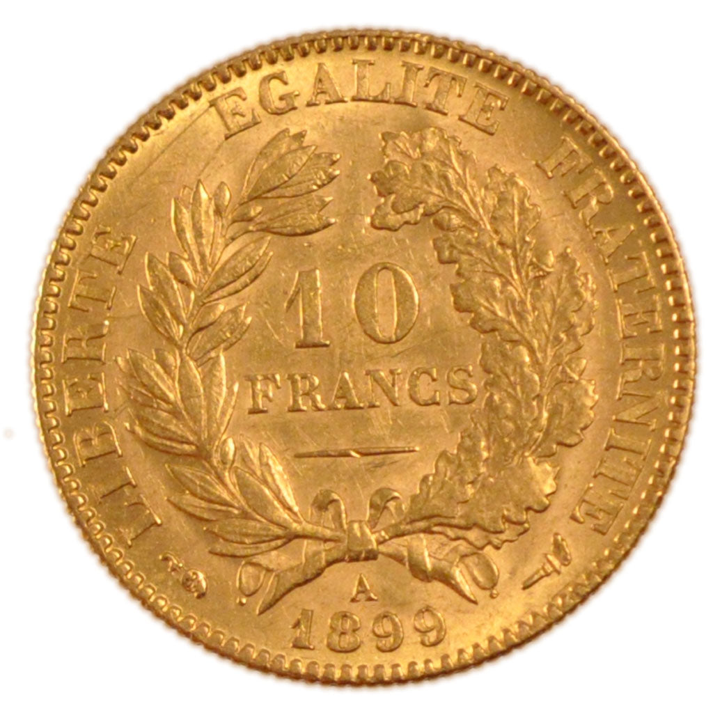 III ème République, 10 francs or Cérès