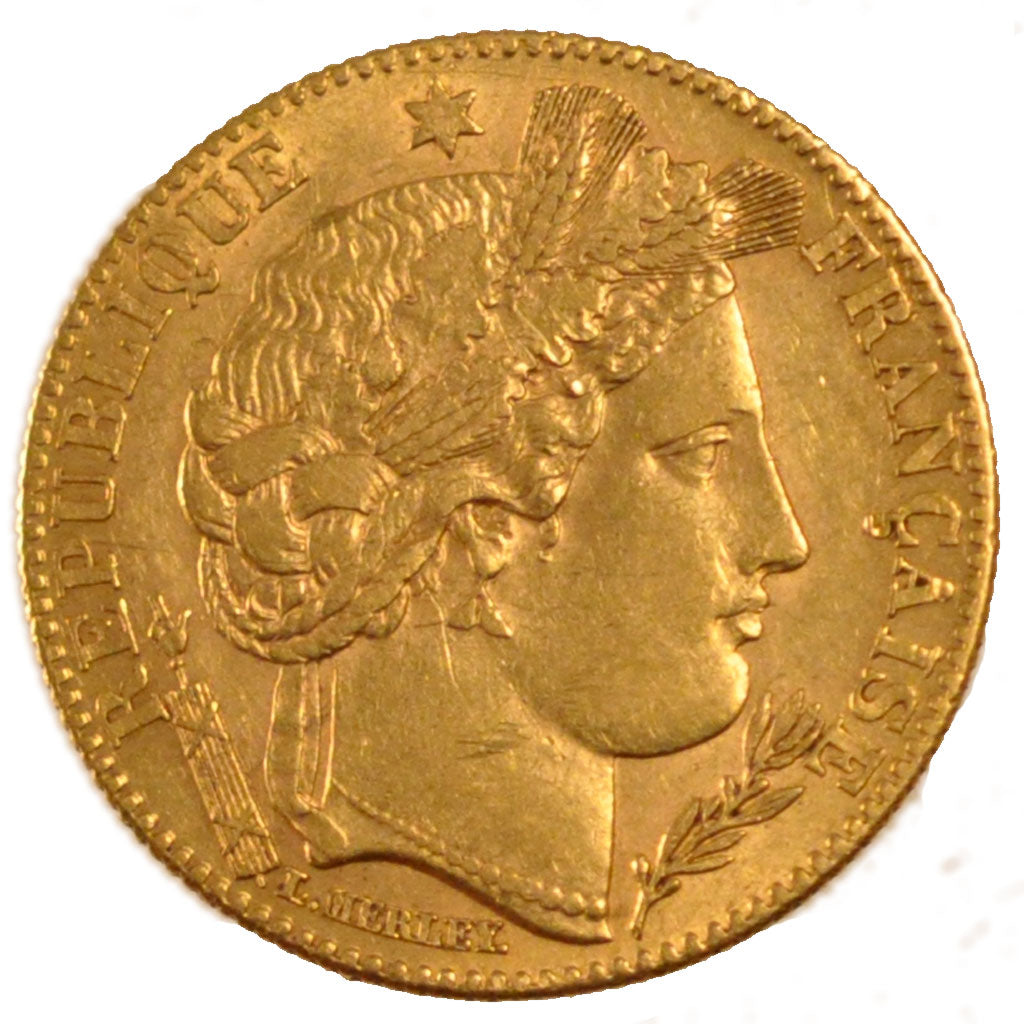 FRANCE, Cérès, 10 Francs, 1899, Paris, KM #830, AU(55-58), Gold, Gadoury #1016, 