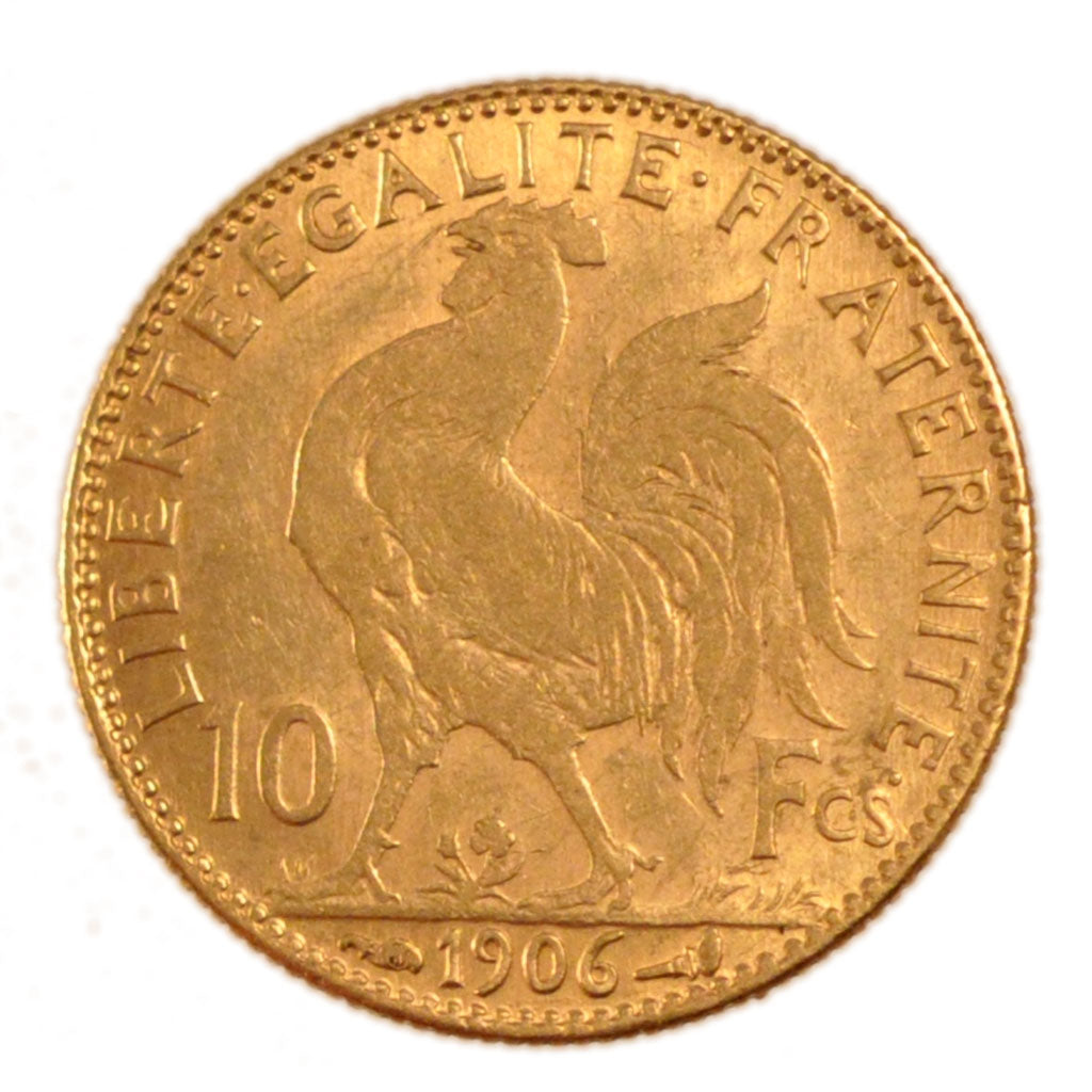 FRANCE, Marianne, 10 Francs, 1906, Paris, KM #846, EF(40-45), Gold, Gadoury...