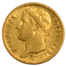 FRANCE, Napoléon I, 20 Francs, 1812, Lille, AU(50-53), Gold, Gadoury #1025, 6.40
