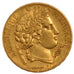 FRANCE, 20 Francs, 1850, Paris, EF(40-45), Gold, Gadoury #1059, 6.40