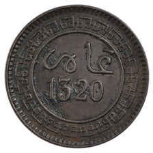 Morocco, 5 Mouzounas, 1902, Birmingham, AU(55-58), Bronze, Lecompte #61, 5.00