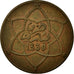 Coin, Morocco, Yusuf, 5 Mazunas, 1911, bi-Bariz, Paris, AU(55-58), Bronze